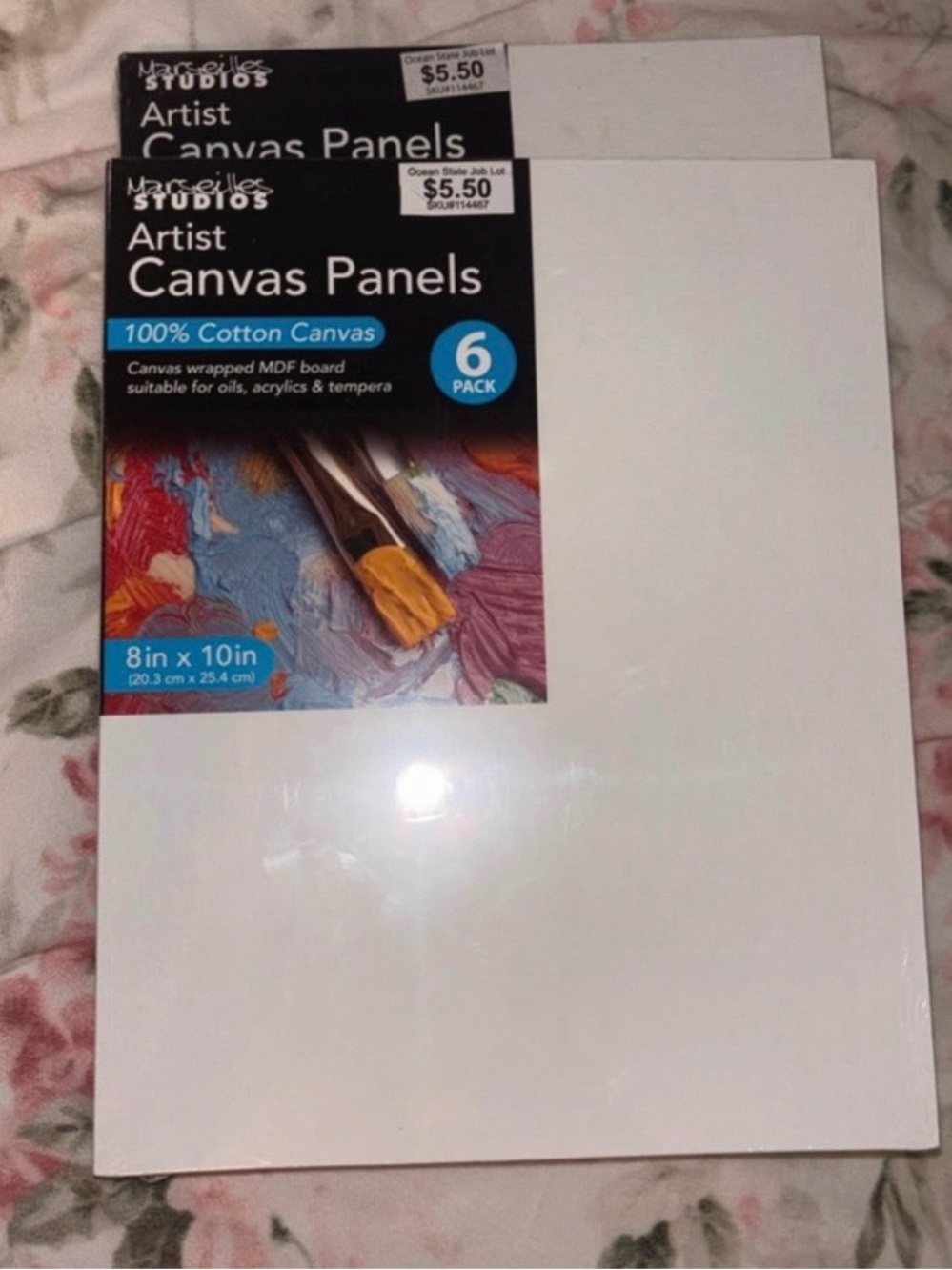 Artist Canvas Panels - White (6 Pack)